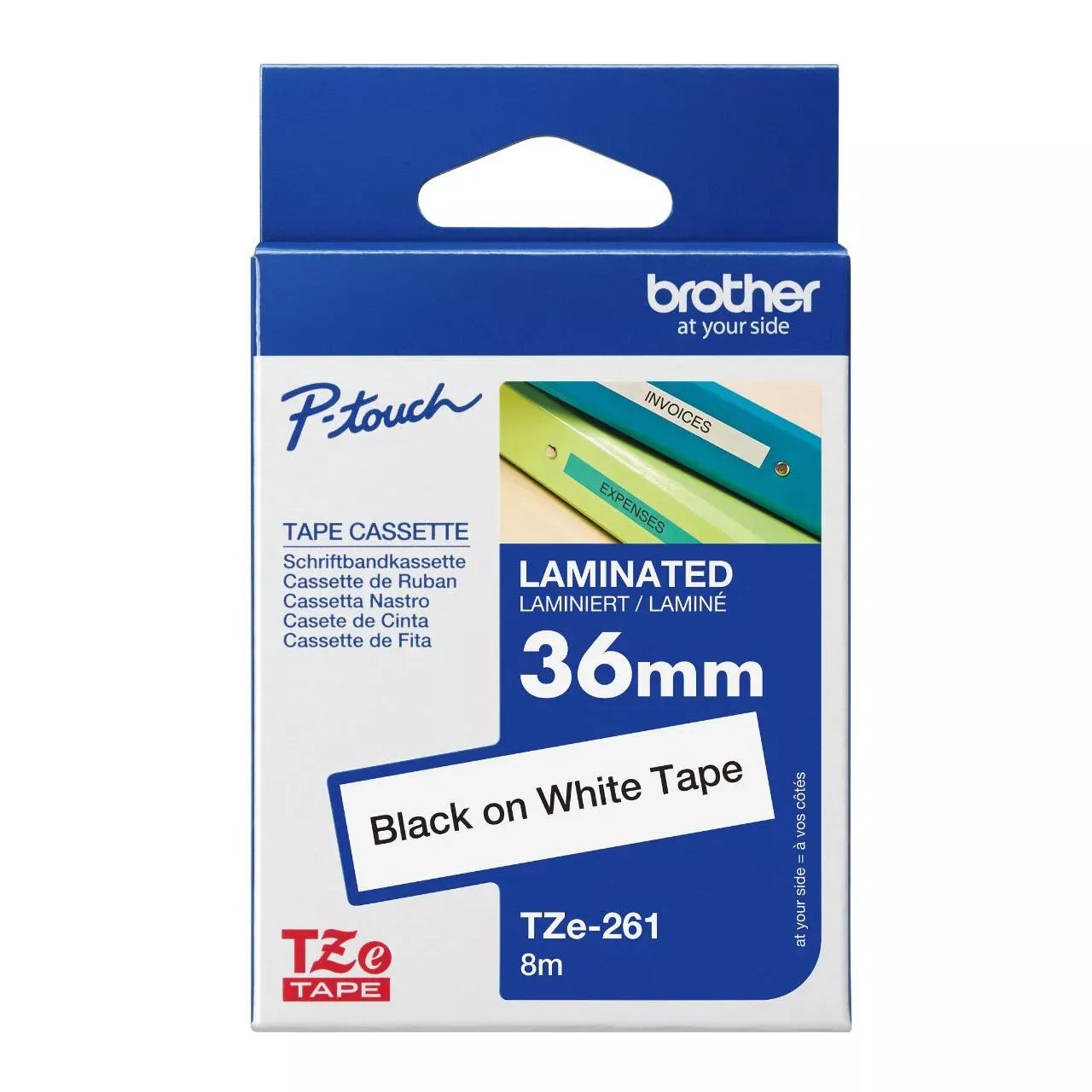 Brother TZE Laminasyonlu Etiketler 261etiket